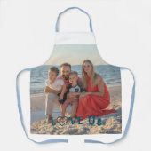 「愛する私たち」家族の写真パーソナライズ エプロン (正面)