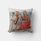 「愛する私たち」家族の写真パーソナライズ クッション (正面)