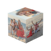 「愛する私たち」家族の写真パーソナライズ フォトキューブ (裏面アングル)