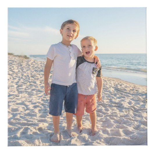 「愛する私たち」家族の写真パーソナライズ フォトキューブ (正面)