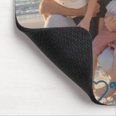 「愛する私たち」家族の写真パーソナライズ マウスパッド (コーナー)