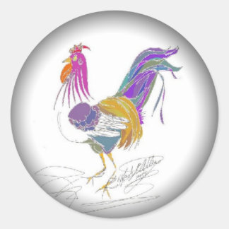 愛する私のオンドリ ラウンドシール