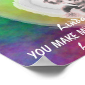 愛する私のハートを歌カスタマイズう ポスター (角)