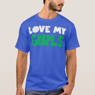 愛する私の女の子ゴルフギフト母のためのパパ娘ゴルフ Tシャツ