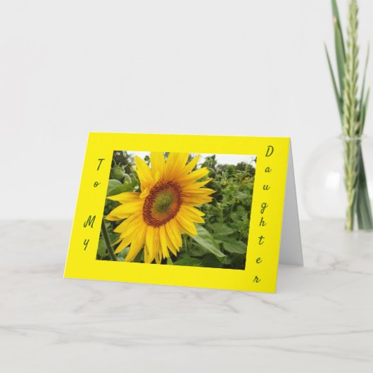 愛する私の*娘*-ハッピーバースデーカード カード (正面)