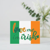 愛する私はアイルランド国旗 ポストカード (スタンド正面)