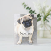 愛する私 – かわいいモップ ポストカード (スタンド正面)