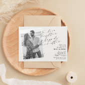 愛する笑い引用文写真婚約パーティ 招待状