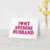 愛する素敵な夫 カード (黄色い花)