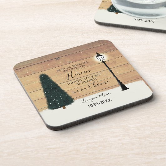 愛する素朴記憶の記念写真のセラミックまたは コースター (左側)