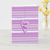 愛する紫のかわいらし水色 カード (黄色い花)