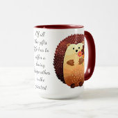 愛する義母感動的引用文ヘッジホッグ マグカップ (正面右)