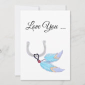 愛する羽 サンキューカード (正面)