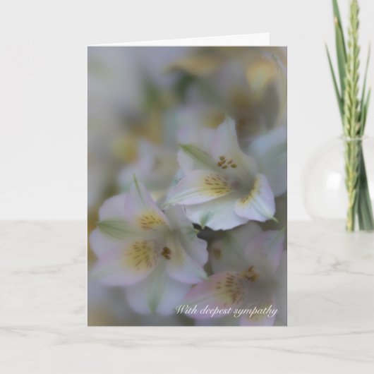 愛する者は詩に遠くに悔やみや弔慰 カード (正面)