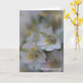 愛する者は詩に遠くに悔やみや弔慰 カード (黄色い花)