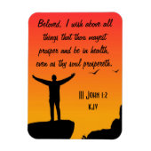 愛する者よ、あなたの体と魂の繁栄を祈る マグネット (縦)