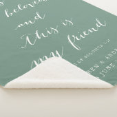 愛する聖なる書物、 経典のソロモ結婚ンのプレゼント シェルパブランケット (3/4)