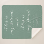 愛する聖なる書物、 経典のソロモ結婚ンのプレゼント シェルパブランケット (正面(横))