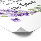 愛する聖書の聖句で行うすべてのことを ポスター (角)