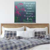 愛する聖書の聖句の勇気付けられるですべてを行う キャンバスプリント (インサイチュ (寝室))