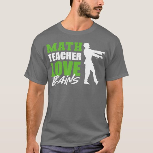 愛する脳を持つ数学者または数学教師のためのギフト 冗談 Tシャツ (正面)