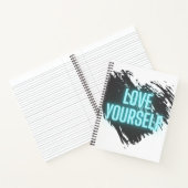 愛する自分のスパイラルノート、懸命カバー ノートブック (内部)