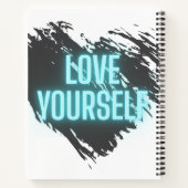 愛する自分のスパイラルノート、懸命カバー ノートブック (裏面)