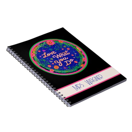 愛する自分の行う感動的先生 ノートブック (右側)