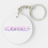 愛する自分自身バレンタインの書道 | キーホルダー (裏面)