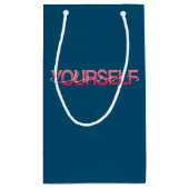 愛する自分自身バレンタインの書道 | ギフトバッグ (裏面)