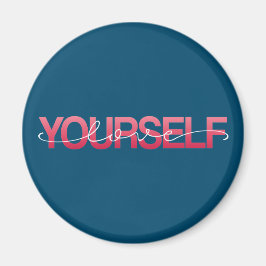 愛する自分自身バレンタインの書道 |マグネット マグネット