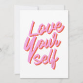 愛する自分自身バレンタインデー シーズンカード (正面)