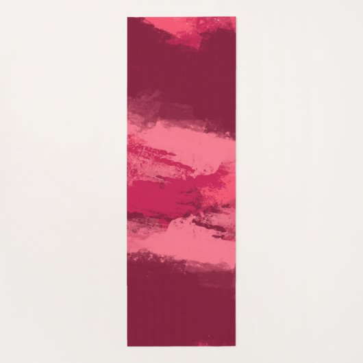 愛する自分自身2トーンピンクのハート語 ヨガマット (裏面)