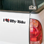 愛する自転車 - 自転車 バイク好き バンパーステッカー (トラック上)