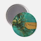 愛する花2 1/4インチ磁石 マグネット (正面/裏面)