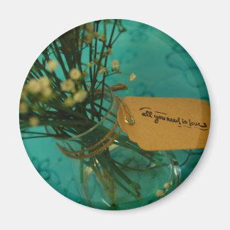 愛する花2 1/4インチ磁石 マグネット