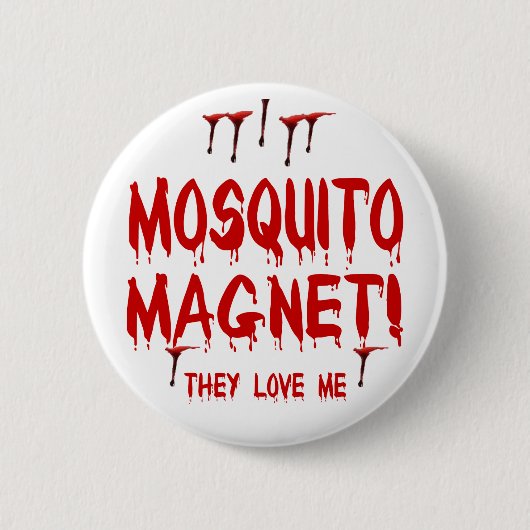 愛する血の滴る蚊帳 缶バッジ (正面)