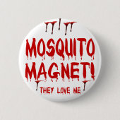 愛する血の滴る蚊帳 缶バッジ (正面)