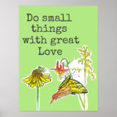 愛する言葉で小さ素晴らしなことをする前向き ポスター (正面)