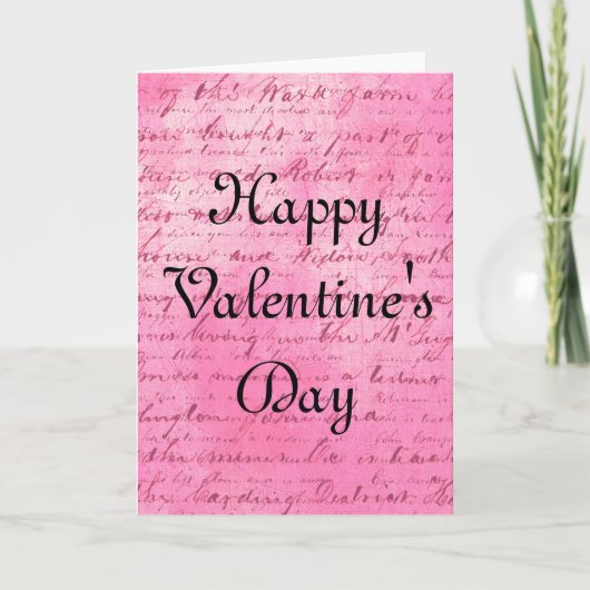 愛する言葉バレンタインの挨拶状 シーズンカード (正面)