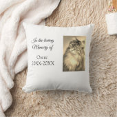 愛する記念碑の葬儀を追加ペット名photo クッション (ブランケット)