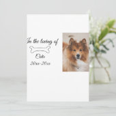 愛する記念碑の葬儀を追加ペット名photo シーズンカード (スタンド正面)