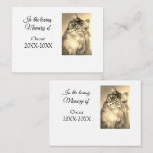 愛する記念碑の葬儀を追加ペット名photo ノートカード (正面/裏面)