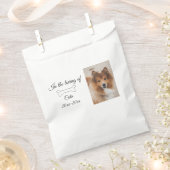 愛する記念碑の葬儀を追加ペット名photo フェイバーバッグ (クリップ留めされた状態)