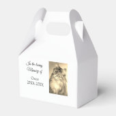 愛する記念碑の葬儀を追加ペット名photo フェイバーボックス (正面サイド)