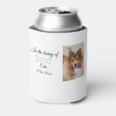 愛する記念碑の葬儀を追加ペット名photo 缶クーラー (缶裏面)