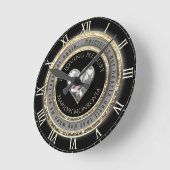 愛する記念碑 ラウンド壁時計 (傾斜)