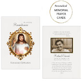 愛する記憶でカトリック葬儀祈りの言葉カード プレイスカード