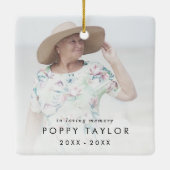 愛する記憶におばあちゃんの写真追悼碑 セラミックオーナメント (裏面)