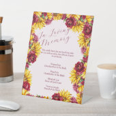 愛する記憶にマゼンダ結婚ーとゴールデンイエロー 台座サイン (インサイチュ)